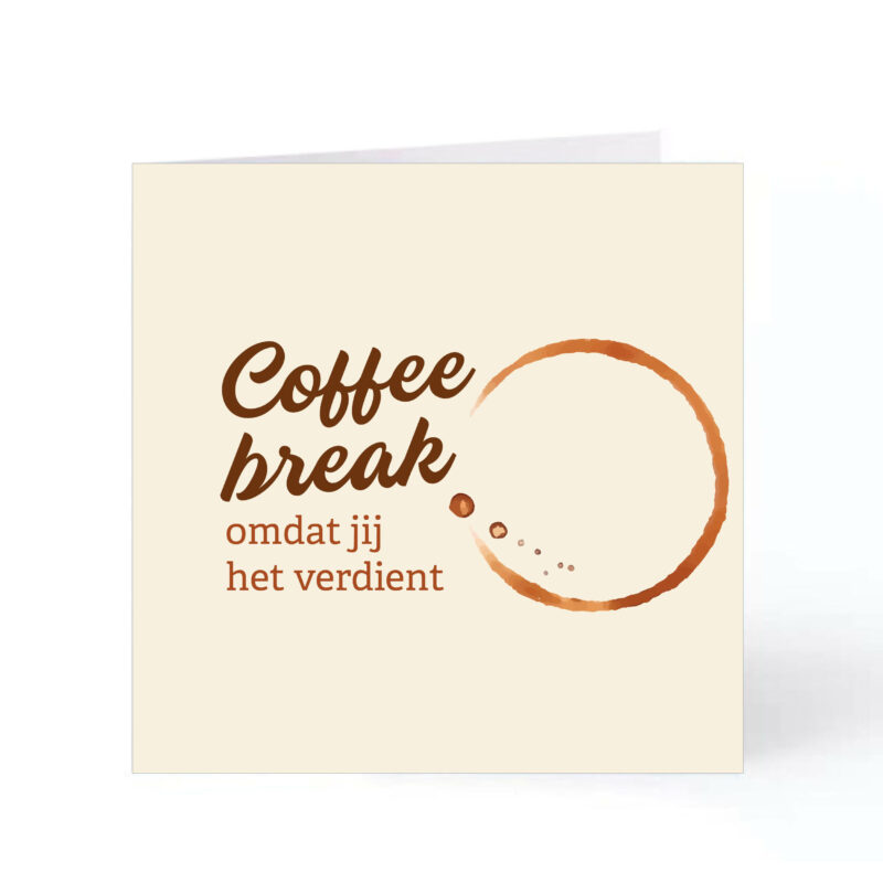 Zomaarkaartje coffee break